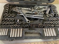 Socket set and wrenches