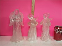 Frosted Crystal Angel Statues