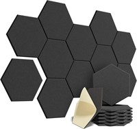 24 Hexagon Acoustic Panels 12"x10"x0.4"(2 PACK)