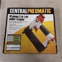 Central pneumatic 18 gauge 2 in 1 air nailer /