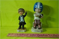 2 Figurines Boy and Football Player