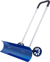 Wide Snow Shovel with Wheels 29.3 x 9.8