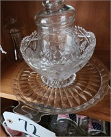 Clear Glass Servers, Bell Jars