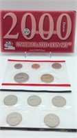 2000 U.S Mint Uncirculated Coin Set Denver