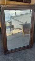Large Framed Beveled mirror