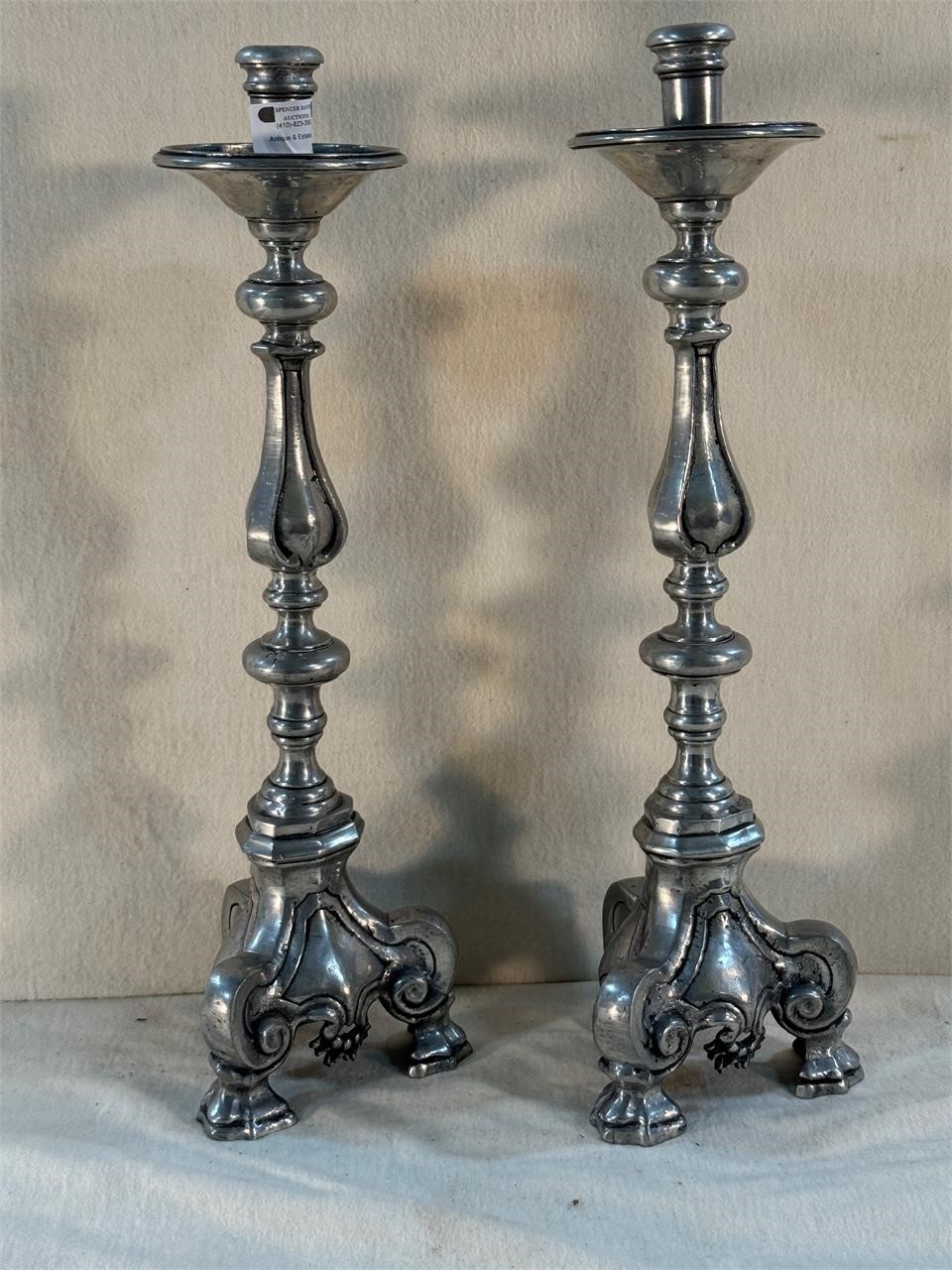 Pedraza Segovia Pewter Candle Sticks