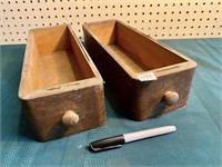 2 WOOD DRAWERS