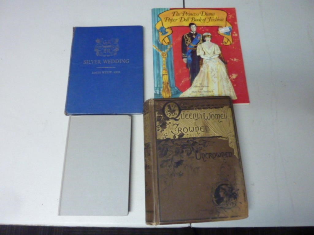 GROUP OF 4 VINTAGE BOOKS ABOUT ROYALTY