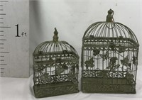 Pair of Metal Bird Cages