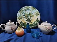 Antica Fornace Platter, Teapots, & More