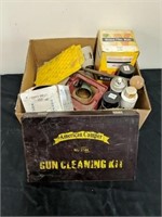 Box of gun cleaning items