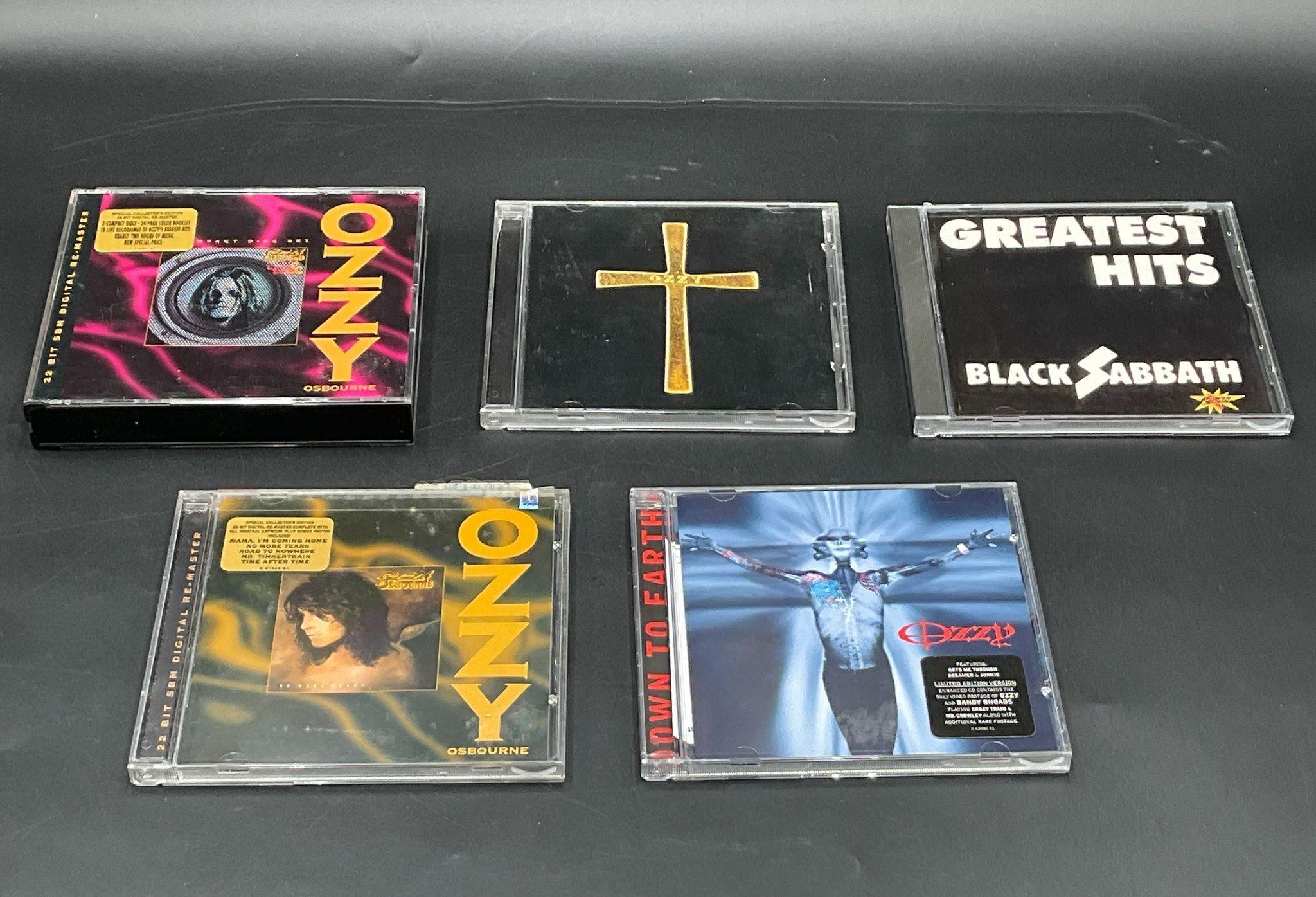 Lot of 5 Ozzy Osbourne / Black Sabbath CD's