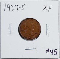 1927-S  Lincoln Cent   XF