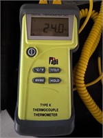 Type K thermocouple thermometer tested works