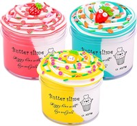 Butter Slime Kit 3-Pack  with Slime Fruits Charms