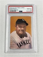 1973 BABE RUTH PSA 10 US PLAYING CARDS