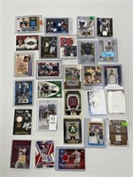 LOT OF 27 AUTOGRAPH AND RELIC CARDS BASEBALL /