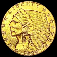 1925-D $2.50 Gold Quarter Eagle UNCIRCULATED