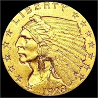 1928 $2.50 Gold Quarter Eagle UNCIRCULATED