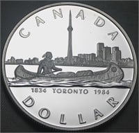 Canada Dollar 1984 Toronto Sesquicentennial Proof