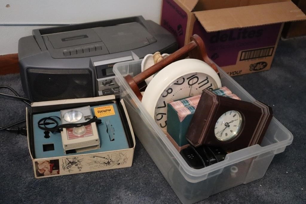Stereo, Paperweights, Camera, & Collectibles