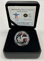 2008 Canada Silver Lucky Loonie Colour Coin