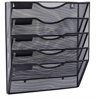 New- EASEPRES 5 Pockets Mesh Wall File Holder