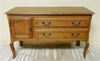 Louis XV Style Oak Commode.