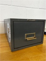 Vintage Steelmaster Gray Metal Long File Box