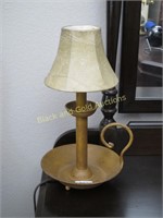 Small Candlestick Style Dresser Lamp