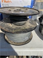 Cable Spools, one full, one not
