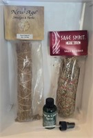 Assorted Sage Smudge Sticks and Sage Spray