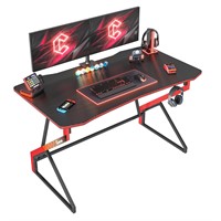CubiCubi Simple Gaming Desk Z Shaped 47 inch Gamer