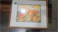 UNTITLED FRAMED ORIGINAL WATER COLOR BY MARY SHANT