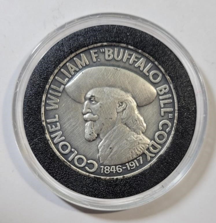 1985 Buffalo Bill Commemorative Silver Medallion