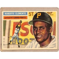 1956 Topps Roberto Clemente Paper Loss