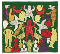 MARION TUU'LUQ, R.C.A., INUIT, Untitled Work on Cl