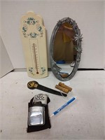 Mirror, Thermometer, Lighter, Letter Opener,