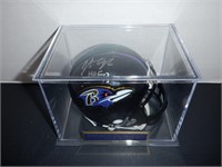 JONATHON OGDEN SIGNED AUTO RAVENS MINI HELMET