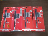 4 MILWAUKEE 7 Pc. Drive Guide Sets.