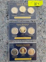 3 PRESIDENTIAL COIN MINT SETS