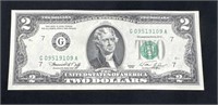 1976 D13 $2 Bill Uncirculated