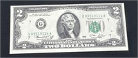1976 D17 $2 Bill Uncirculated