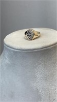10k 9 Diamond USWEST  size 12 1/2 Ann Ring