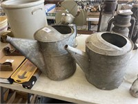 2 ANTIQUE WATERING CANS