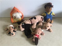 Vintage collection of Stuffed Animals.