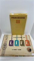 Vintage games (Parcheesi, The Game of Life)
