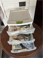 Organizer full of Misc Crafting Supplies