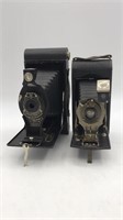 2 Vintage Kodak Cameras Vest Pocket Kodak