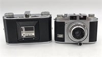 2 Vintage German Cameras Balda W/ Baldanar